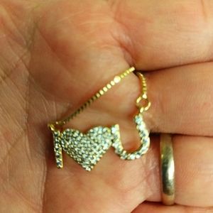 I ❤️ U Gold Plated Necklace